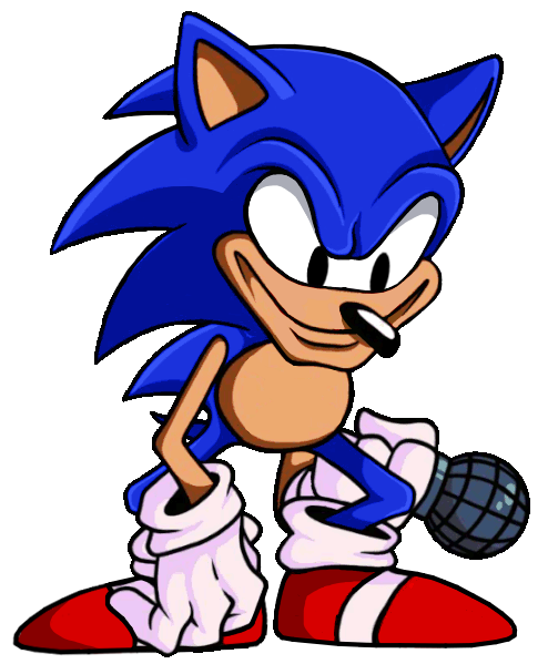 High Quality Sonic The Hedgehog (Fnf) Blank Meme Template