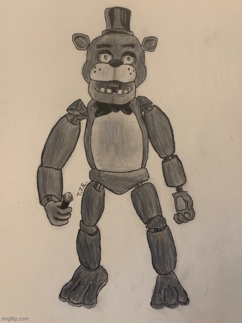 Freddy Fazballs | image tagged in fnaf,drawing | made w/ Imgflip meme maker