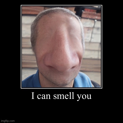 I can smell you | I can smell you | | image tagged in funny,demotivationals | made w/ Imgflip demotivational maker