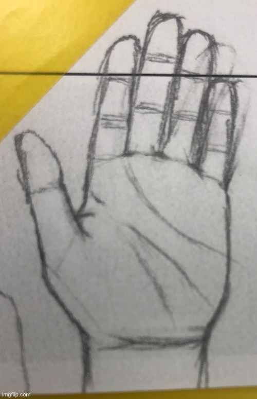 h a n d | image tagged in hand,drawing | made w/ Imgflip meme maker