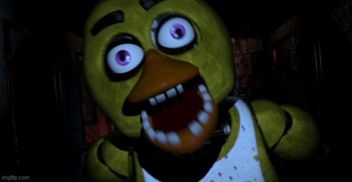 Chica FNAF Senpai | image tagged in chica fnaf senpai | made w/ Imgflip meme maker