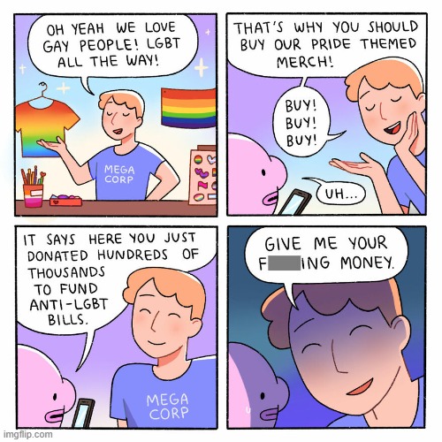 image tagged in pride month,lgbt,merch,money,blobfish | made w/ Imgflip meme maker