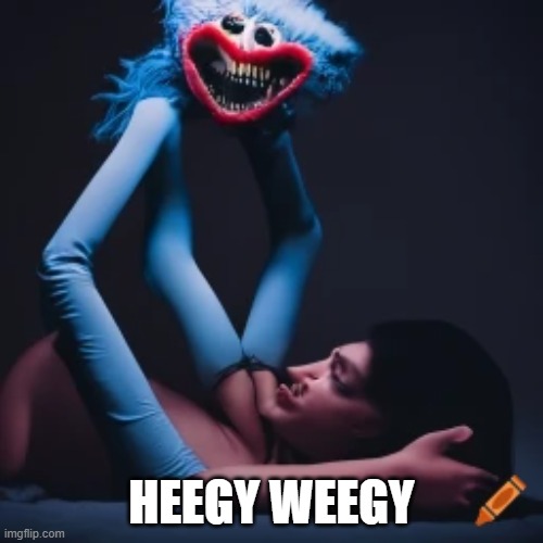 he about to do something ? | HEEGY WEEGY | image tagged in poppy playtime,huggy wuggy | made w/ Imgflip meme maker