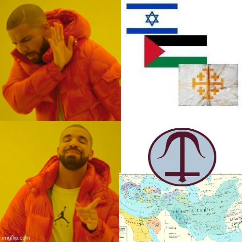The promised land | image tagged in memes,drake hotline bling,funny,israel,palestine | made w/ Imgflip meme maker