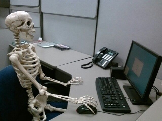 High Quality Skeleton Waiting Blank Meme Template