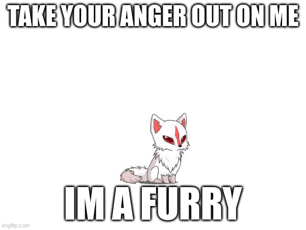 :) --> :( | TAKE YOUR ANGER OUT ON ME; IM A FURRY | image tagged in i will regret this | made w/ Imgflip meme maker