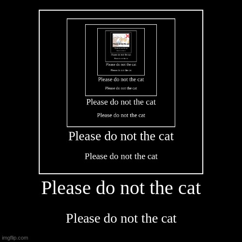 Please do not the cat | Please do not the cat | Please do not the cat | image tagged in funny,demotivationals,please do not the cat | made w/ Imgflip demotivational maker