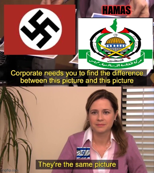 HAMAS | image tagged in maga,donald trump,they're the same picture,republicans,adolf hitler | made w/ Imgflip meme maker