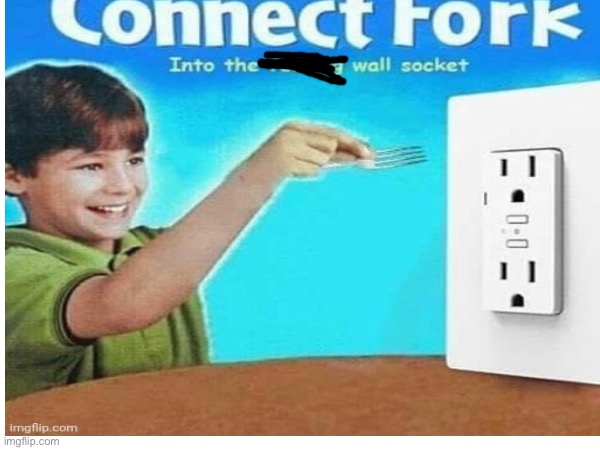 Connect fork | image tagged in fork | made w/ Imgflip meme maker