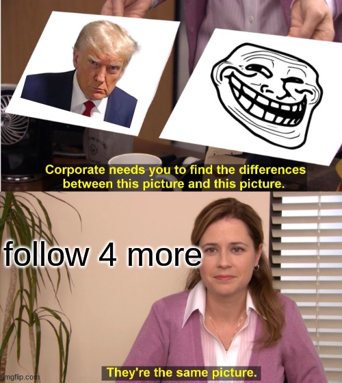 They're The Same Picture | follow 4 more | image tagged in memes,they're the same picture | made w/ Imgflip meme maker