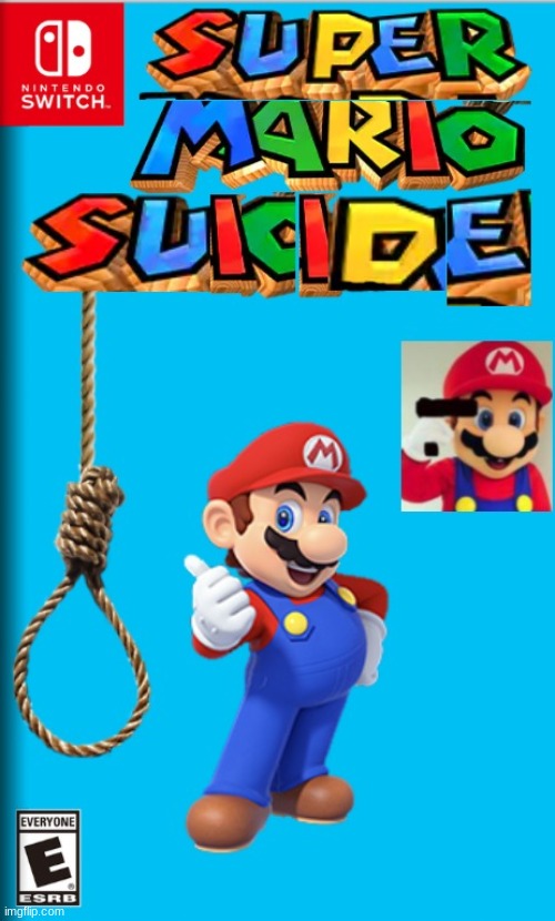 super mario suicide | image tagged in super mario suicide | made w/ Imgflip meme maker