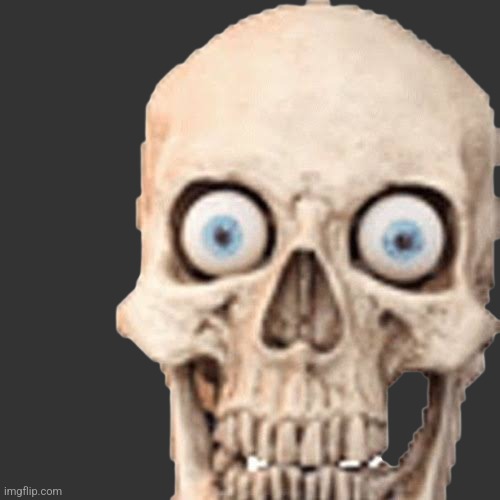 Goofy ahh shitty skull | image tagged in goofy ahh shitty skull | made w/ Imgflip meme maker