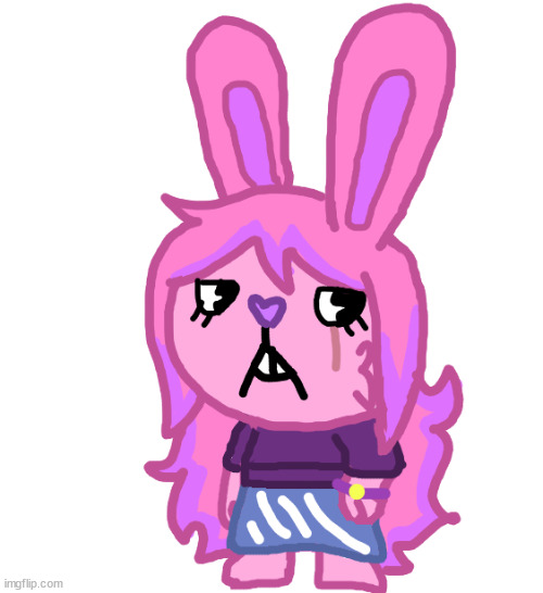 ok so when i asked for help designing an oc, i was already making her and made this (no she isnt an HTF oc) | made w/ Imgflip meme maker