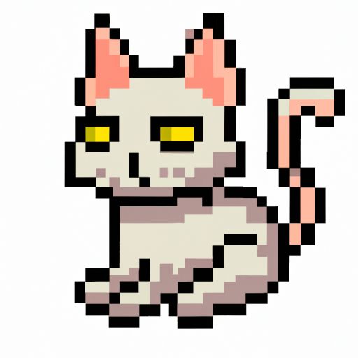 High Quality side-eye pixel cat Blank Meme Template