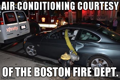 AIR CONDITIONING COURTESY OF THE BOSTON FIRE DEPT. | made w/ Imgflip meme maker