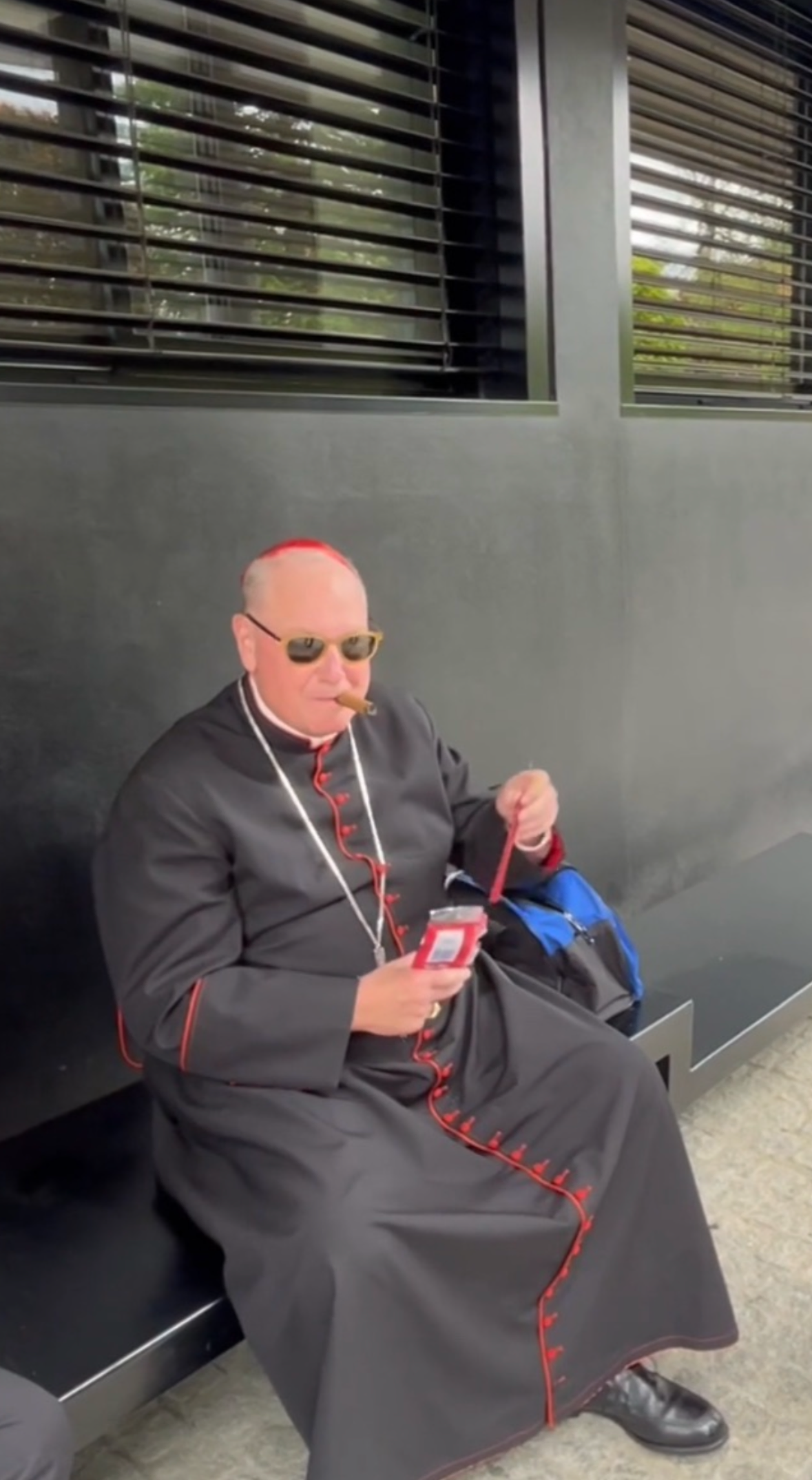 Cardinal Dolan Blank Meme Template