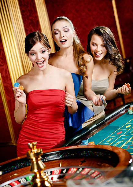 High Quality 3 Women Gambling at Roulette Wheel Blank Meme Template