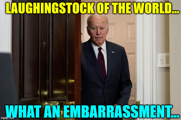 WHAT AN EMBARRASSMENT... LAUGHINGSTOCK OF THE WORLD... | made w/ Imgflip meme maker