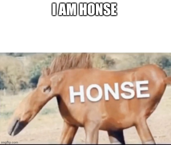 I AM HONSE | image tagged in honse | made w/ Imgflip meme maker