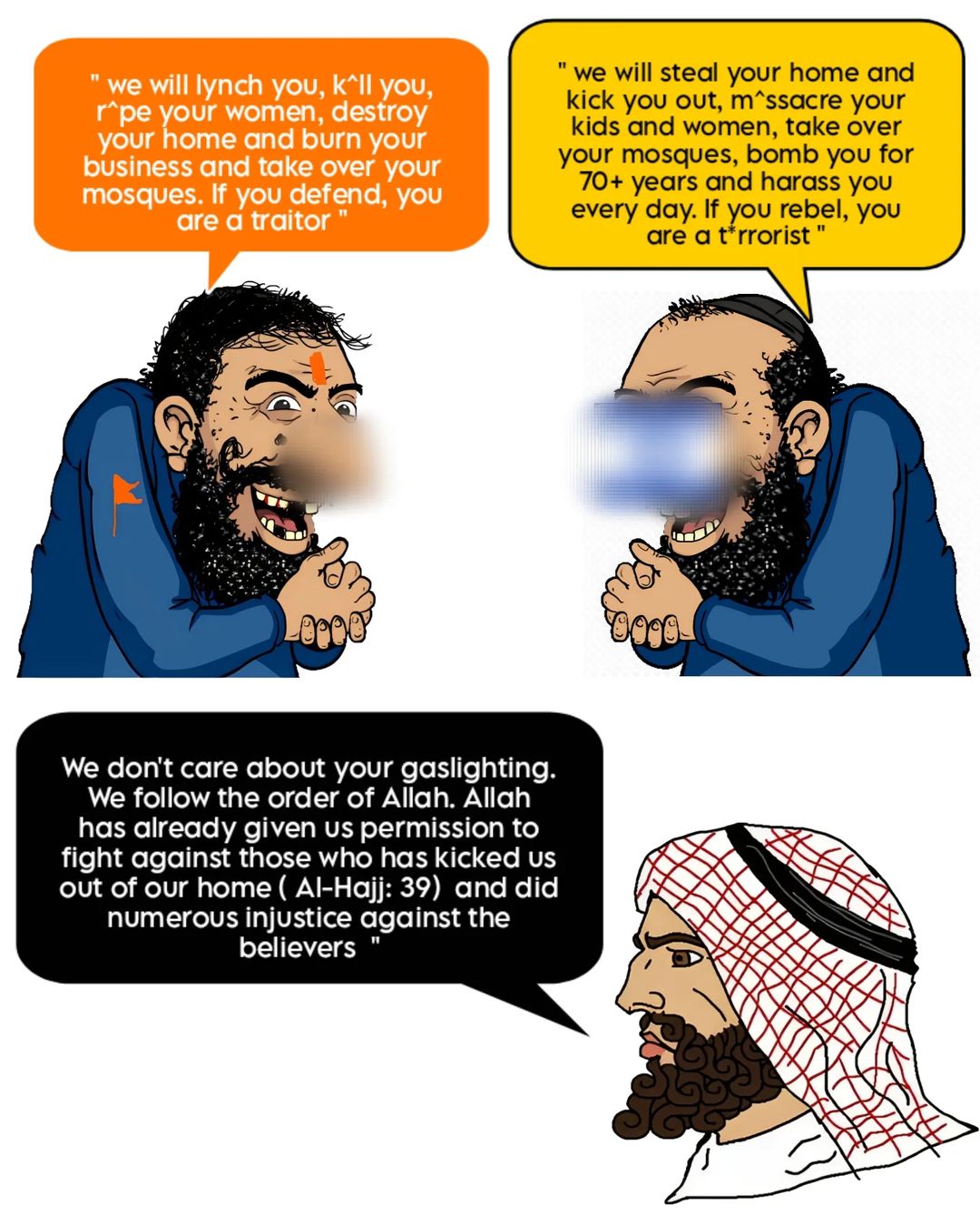 High Quality Arab/Muslim Blank Meme Template