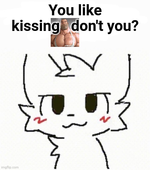 boy kisser furry | You like kissing   don't you? | image tagged in boy kisser furry | made w/ Imgflip meme maker