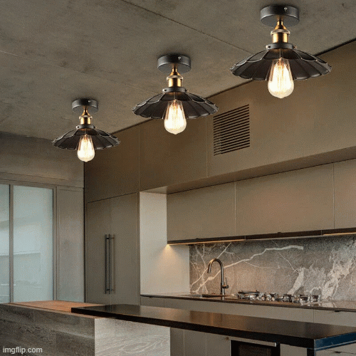 Farm House Ceiling Lights | image tagged in gifs,flush mount ceiling lights,ceiling light flush mount | made w/ Imgflip images-to-gif maker