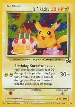 Birthday Pikachu Blank Meme Template