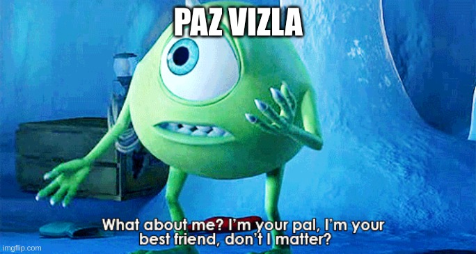 What About Me? | PAZ VIZLA | image tagged in what about me | made w/ Imgflip meme maker