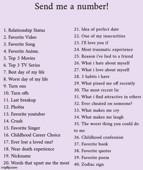 send me a number | image tagged in send me a number | made w/ Imgflip meme maker