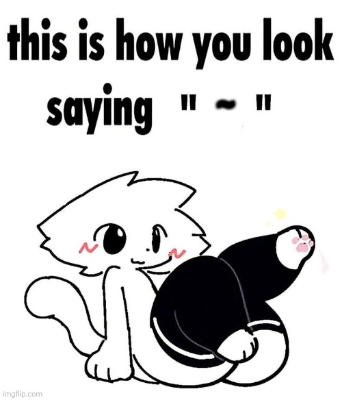 this is how you look saying ":3" | ~ | image tagged in this is how you look saying 3 | made w/ Imgflip meme maker