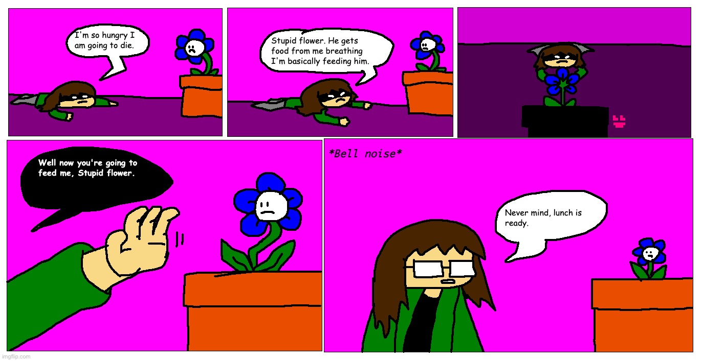 Stupid flower | image tagged in drawing,comics | made w/ Imgflip meme maker