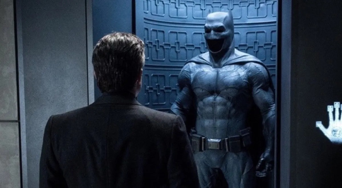 Batman looking at suit Blank Meme Template