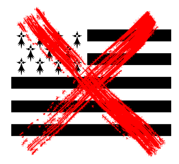 Bretagne Croix barré Blank Meme Template