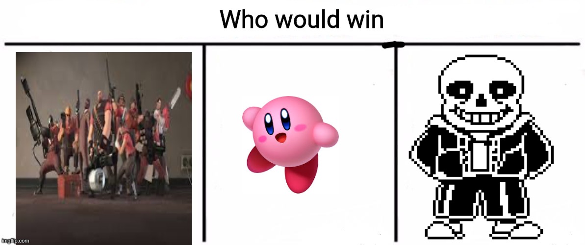 Ima also post this in gaming | image tagged in 3x who would win | made w/ Imgflip meme maker