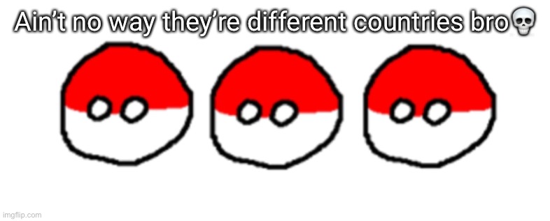 Ain’t no way bro :skull: | Ain’t no way they’re different countries bro💀 | image tagged in skibidi toilet,countryballs | made w/ Imgflip meme maker
