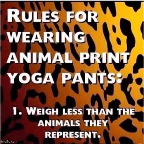 Efferlump Fashion | image tagged in yoga pants week extended edition | made w/ Imgflip meme maker