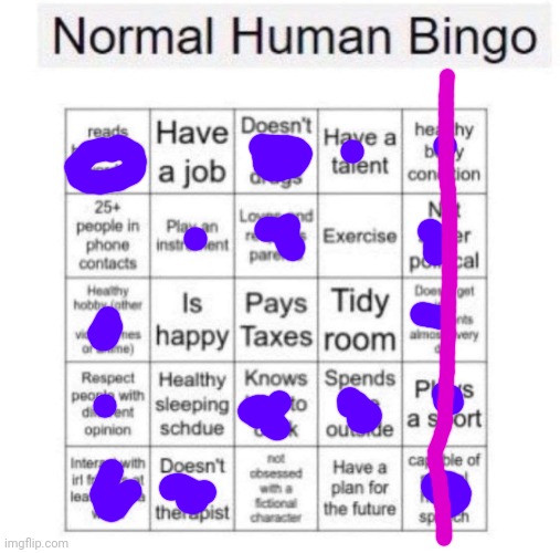 I got bingo | image tagged in normal human bingo,dragonz | made w/ Imgflip meme maker