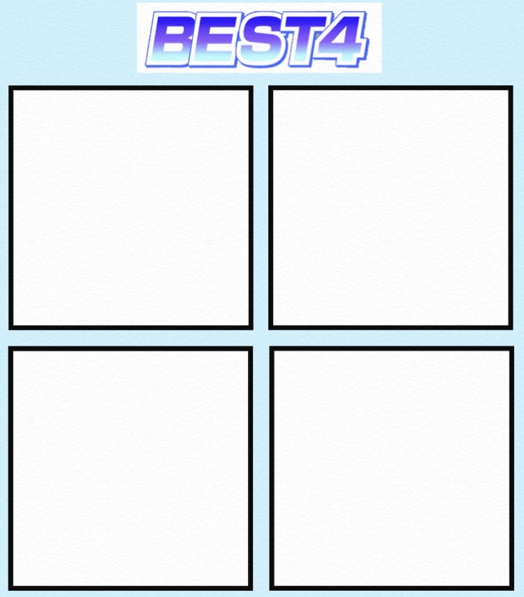 best of 4 Blank Meme Template