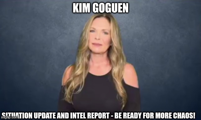 Kim Goguen: Situation Update and Intel Report - Be Ready For MORE Chaos! (Video) 