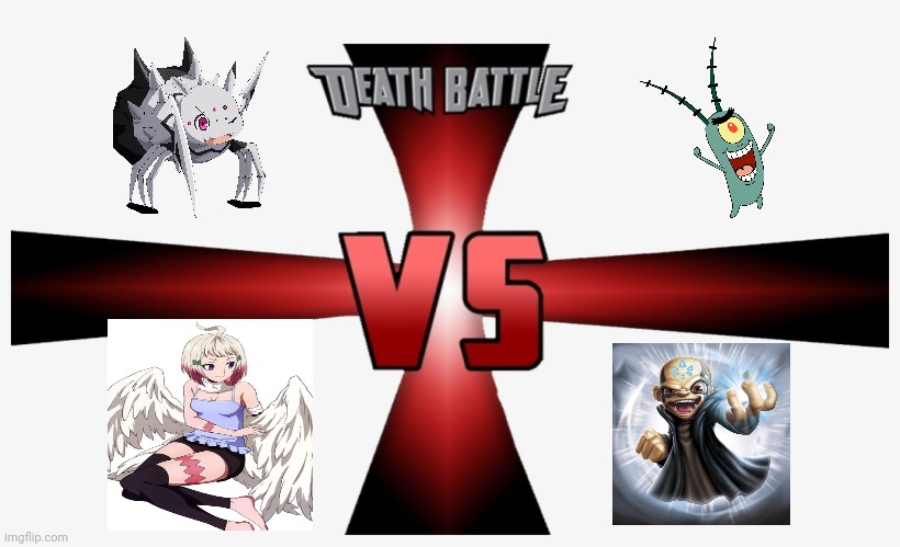 Death Battle - Fei and Kumoko vs Kaos and Plankton | image tagged in liberal vs conservative | made w/ Imgflip meme maker