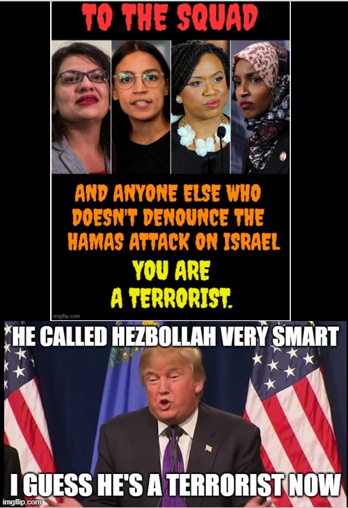 According to maga, trump is a terrorist | image tagged in politics | made w/ Imgflip meme maker