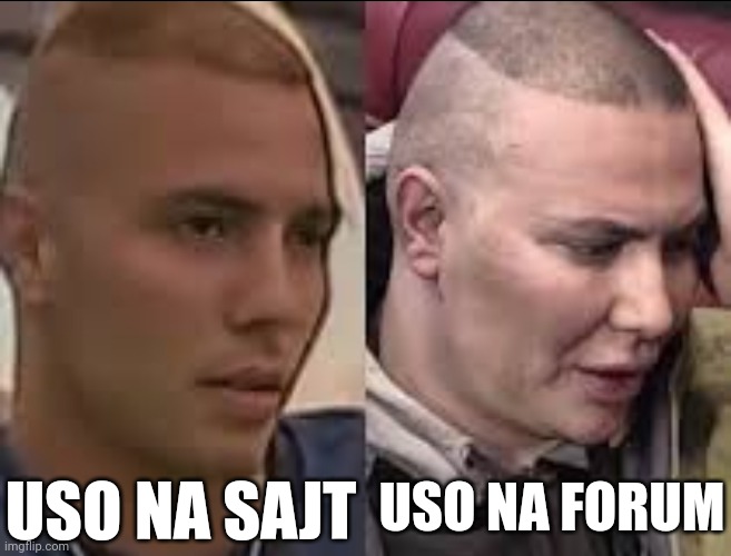 USO NA FORUM; USO NA SAJT | made w/ Imgflip meme maker