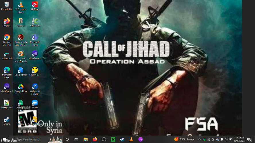 look at my fire wallpaper | made w/ Imgflip meme maker