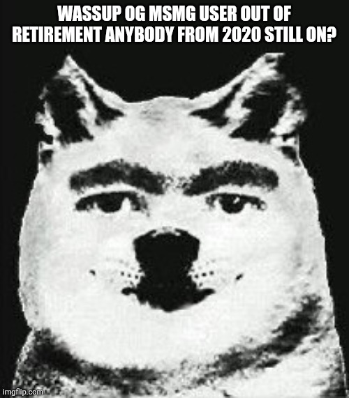 Is there any OGs left from 20-21 still? | WASSUP OG MSMG USER OUT OF RETIREMENT ANYBODY FROM 2020 STILL ON? | made w/ Imgflip meme maker