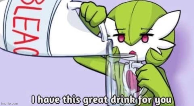 High Quality a great drink from gardevoir Blank Meme Template