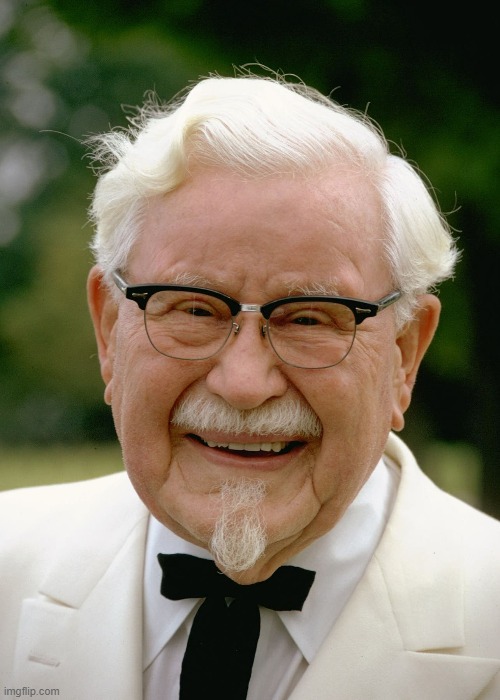 photo of the Colonel | image tagged in kfc colonel sanders | made w/ Imgflip meme maker