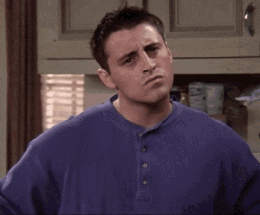 High Quality Thinking Joey Friends TV Show Blank Meme Template