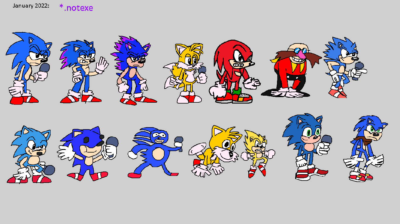 Sonic Exe Characters But Good Blank Meme Template