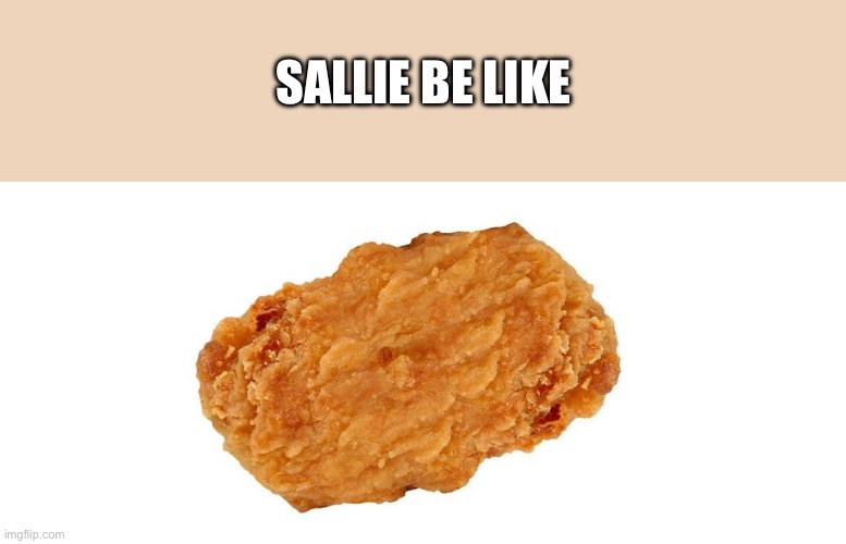 Nugget | SALLIE BE LIKE | made w/ Imgflip meme maker