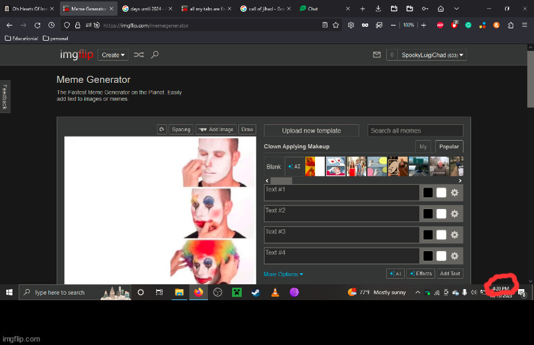 haha funny 4:20 time | made w/ Imgflip meme maker